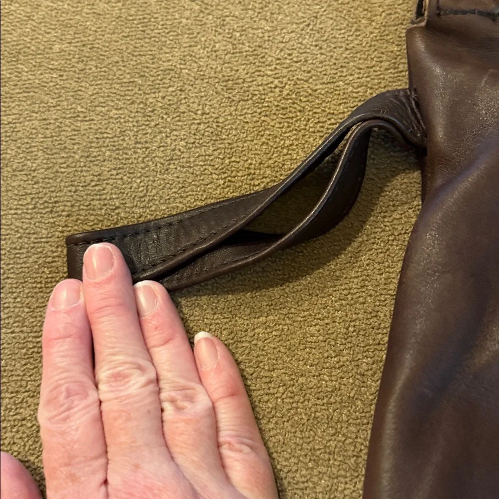 Tanners Council of America Top-Grain Cowhide Zip Laptop Bag Case (TD)